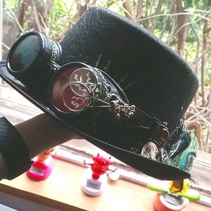steampunk hat fantasy goth derby character vintage fun art piece decoration